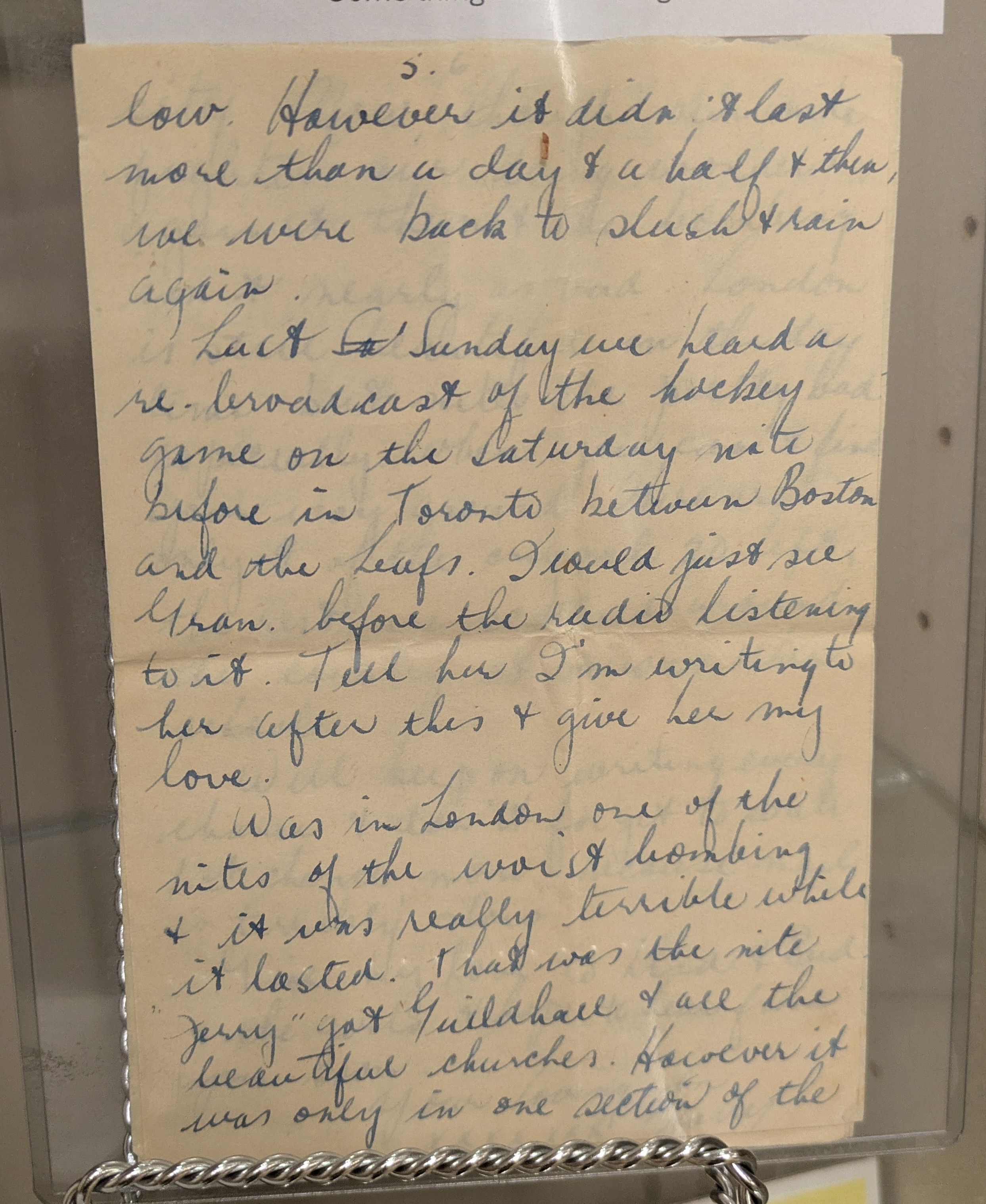 Letter from H.G. Dickson Jr.