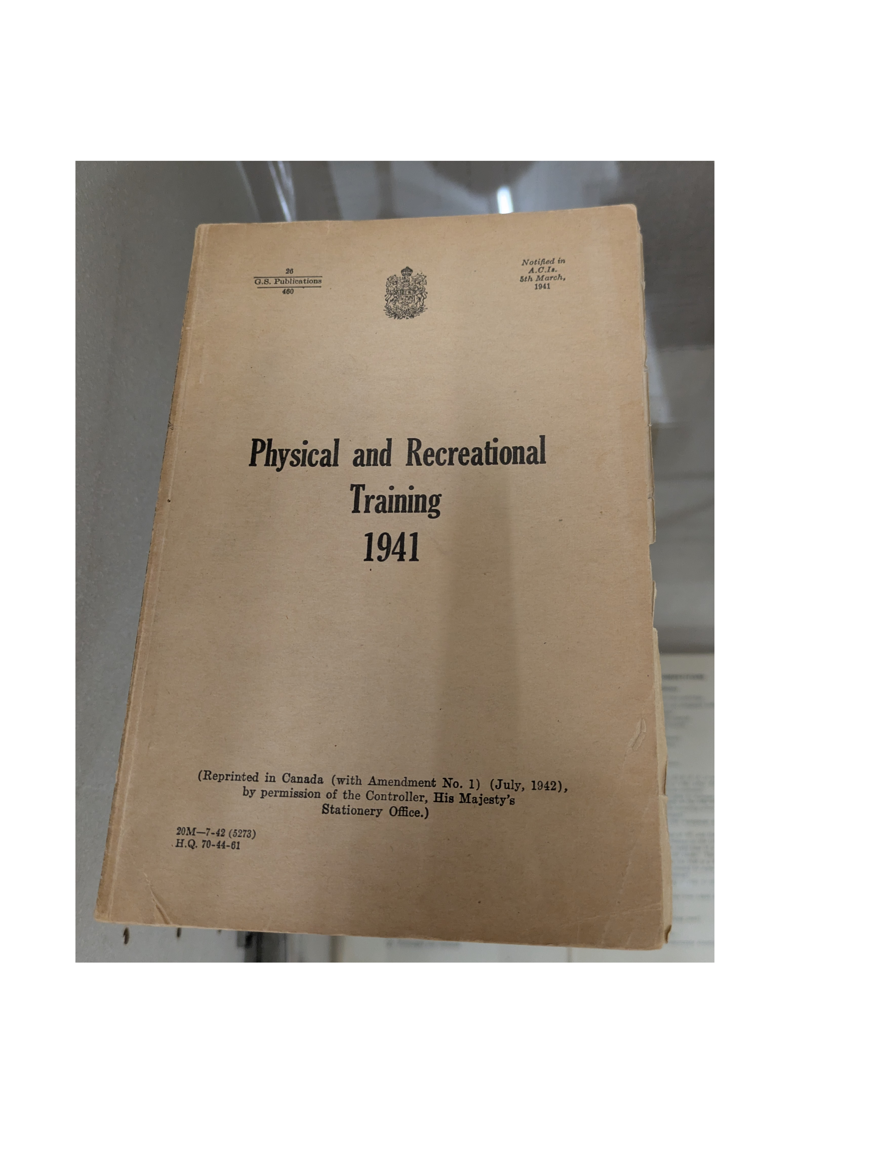Canadian Corps Training Manual