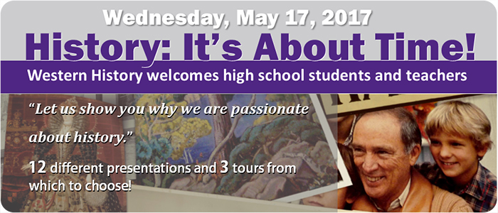 History It's About Time high school history conference hosted on May 17