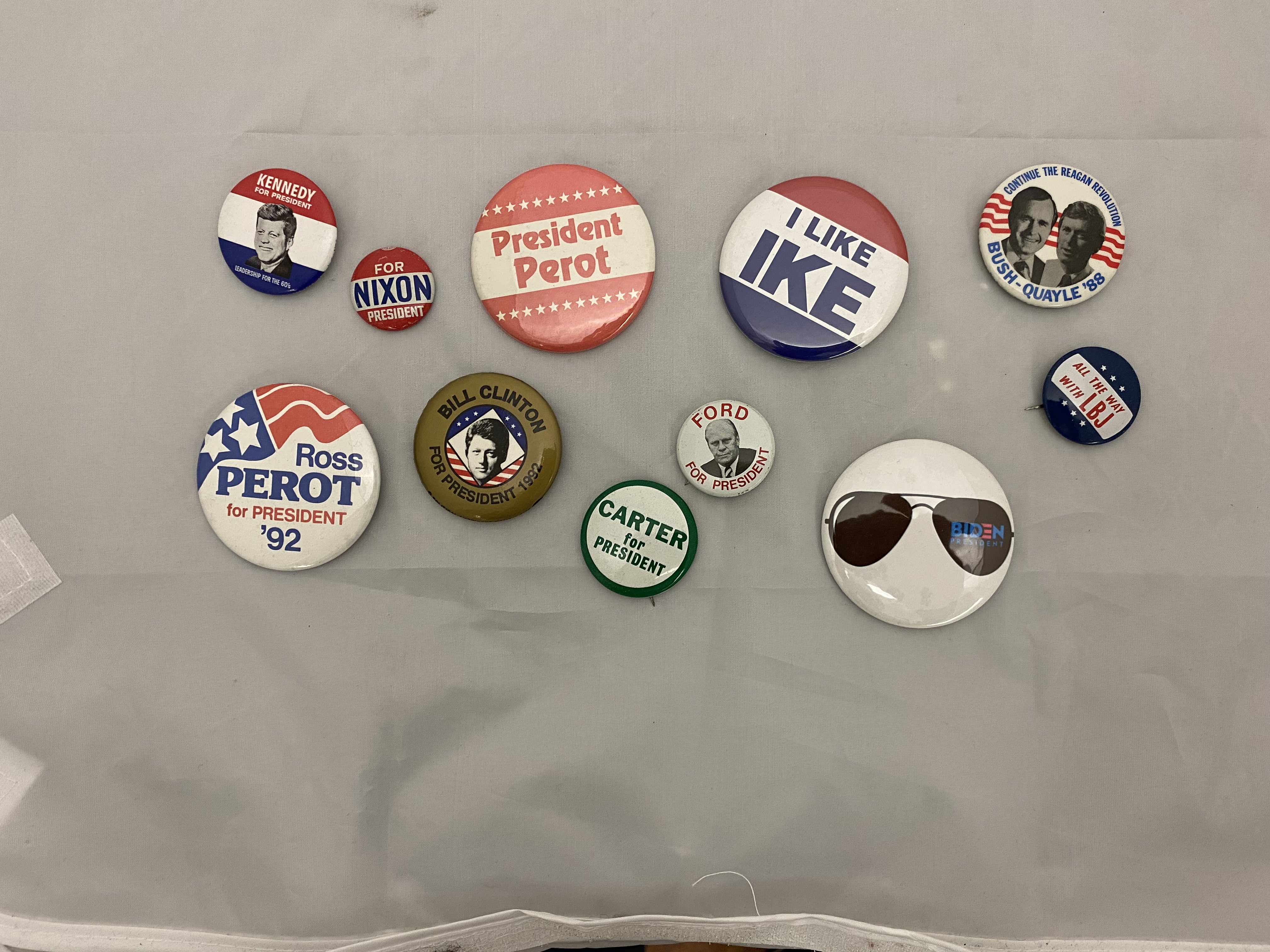 Several badges on a white background