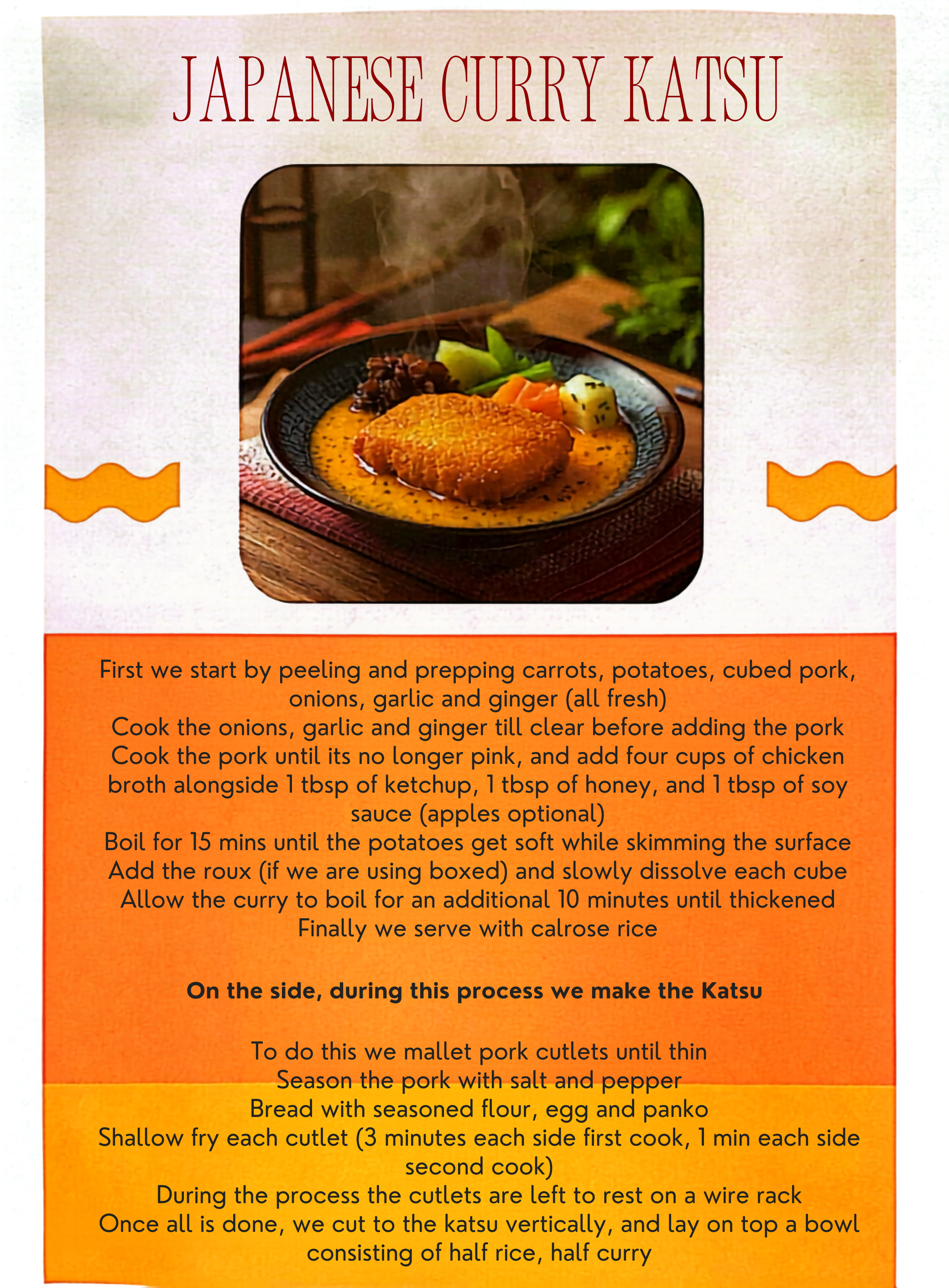Japanese Curry Katsu Poster