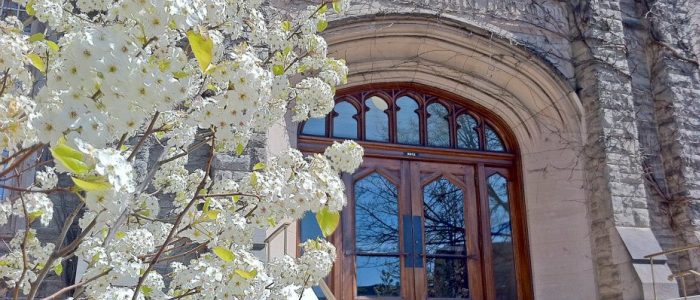 Front steps of Lawson Hall